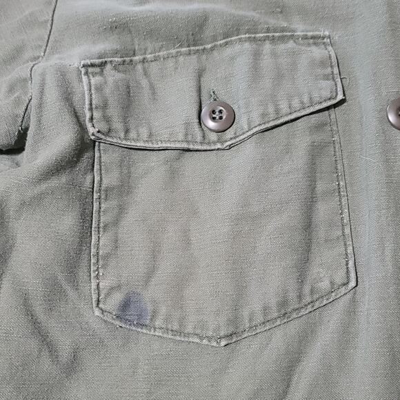 Vintage OD Green Army Overshirt - Badass - Picture 6 of 10